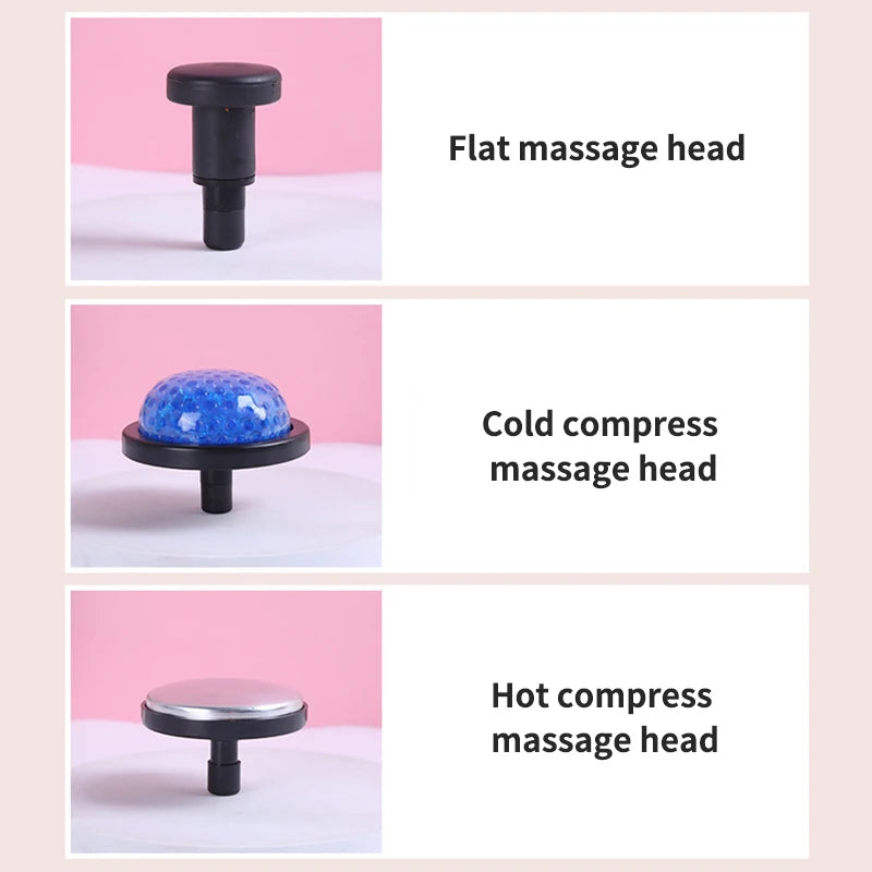 Percussion Massage Gun Cold & Hot Compress | 6 Heads 6 Speeds