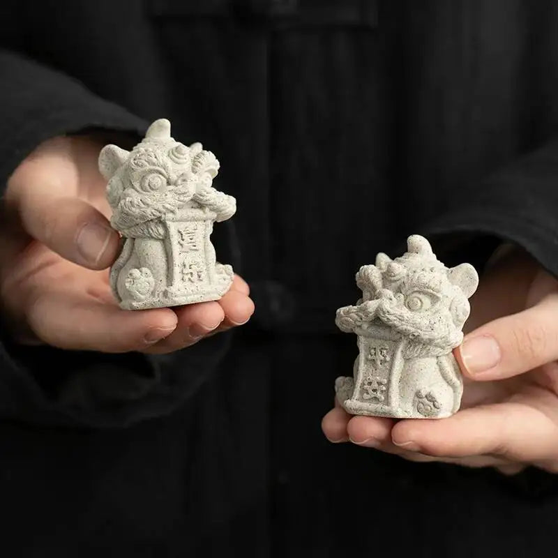 Water-Absorbing Tea Pet Quick-Drying Dragon Year Ornament Lion Dance Tea Table Tea Play Чаепитие Oasis Select