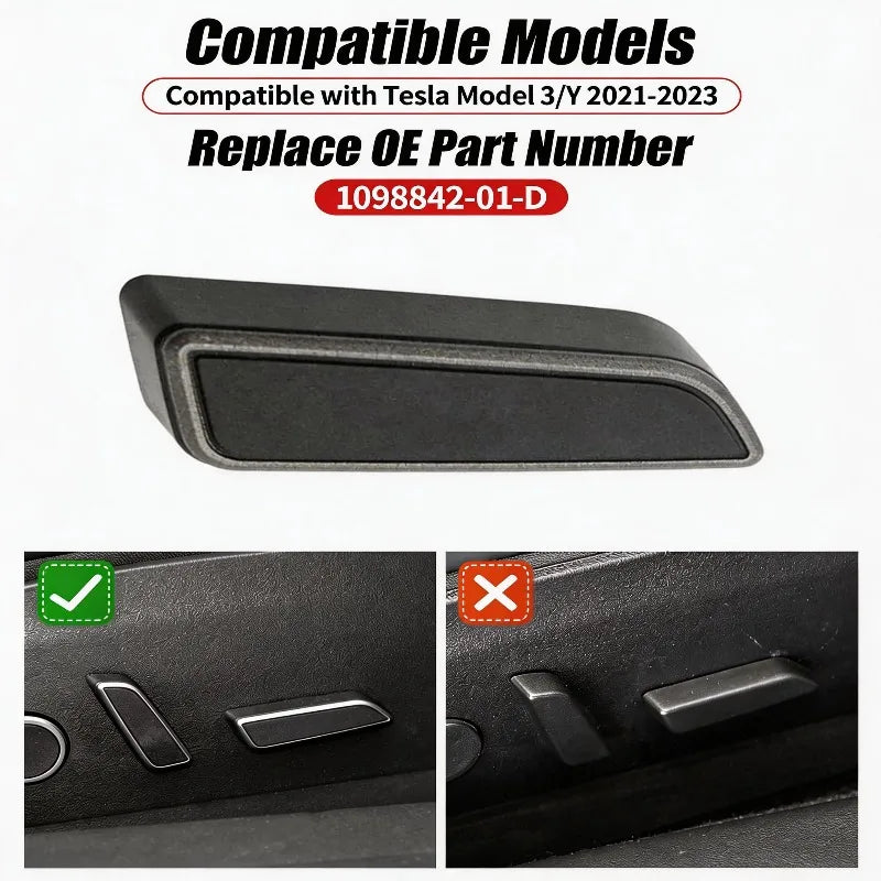 Tesla Model 3/Y Seat Adjustment Button – Backrest Switch Replacement