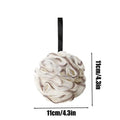 Bath Ball Rich Bubble Bath Towel Scrubber Body Cleaning Mesh Shower Wash Sponge Bathroom Shower Mesh Sponge Accessories Oasis Select Brown 1PC