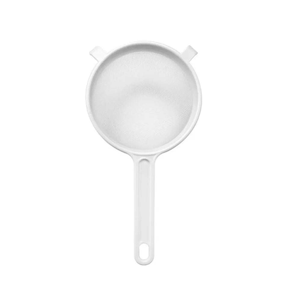Kitchen Nut Milk Filter Handheld Plastic Sieve Tea Strainer Flour Sifter Filter Coffee Filter Colanders Kitchen Tools Oasis Select 12CM