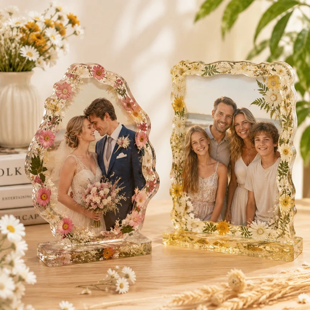 Double-layer Standing Photo Frame Silicone Resin Mold for DIY Handmade Resin Casting Tabletop Home Decor Craft Oasis Select