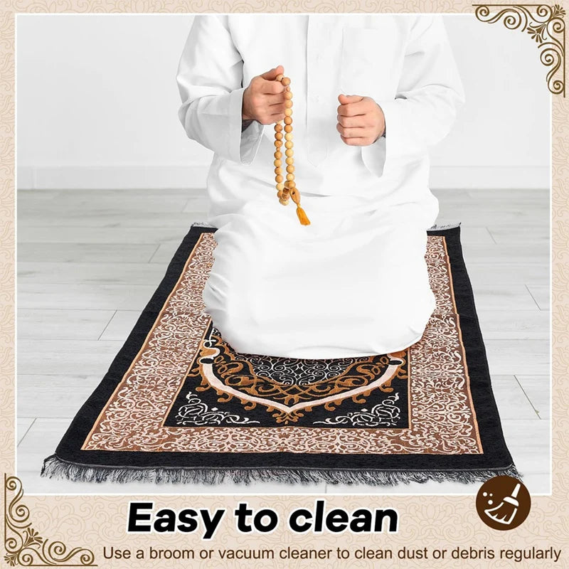 Muslim Prayer Rug, Islamic Prayer Rug Muslim Prayer Mat Eid Traditional Janamaz Sajadah Soft Islamic Set Rug Mat Oasis Select