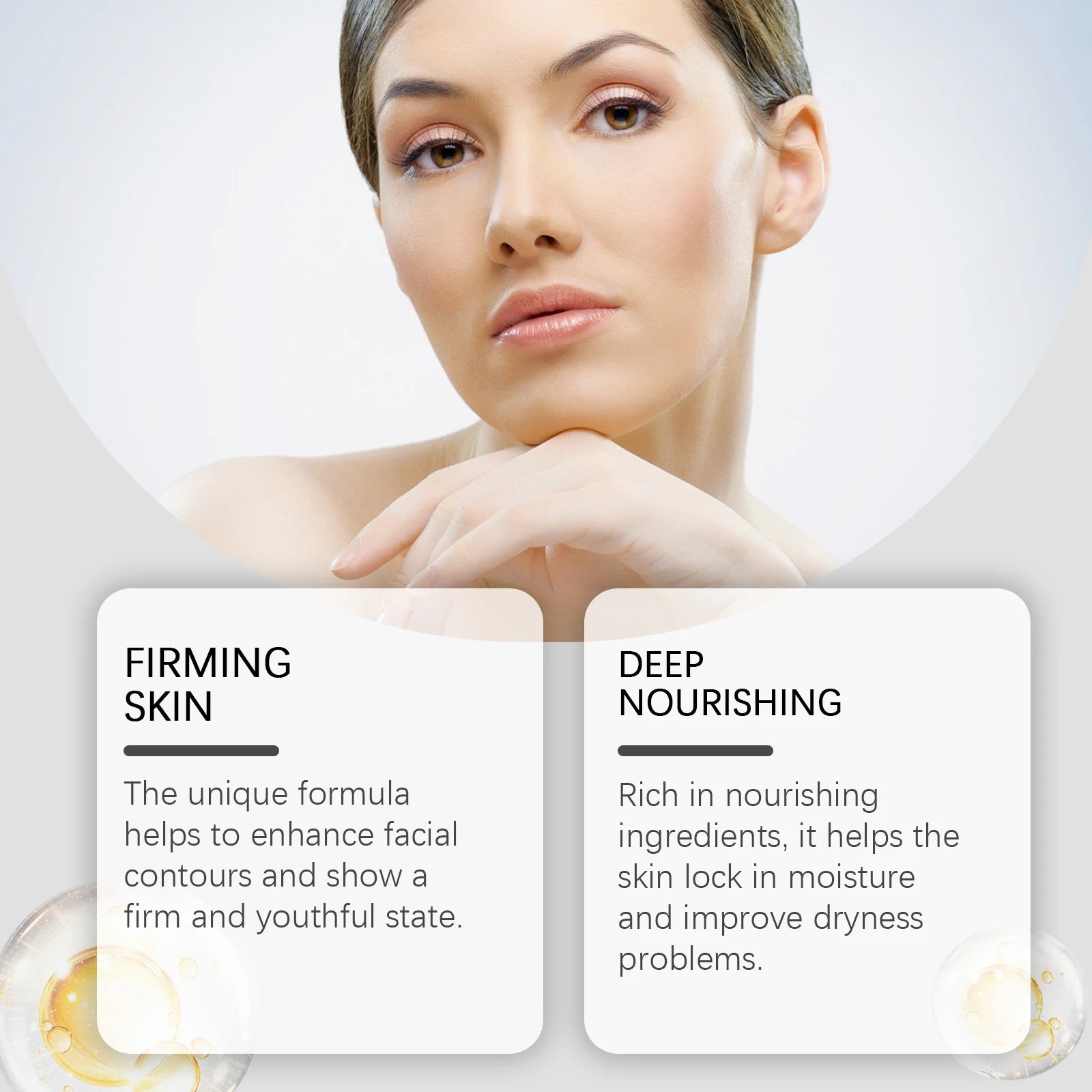 Hyaluronic Acid Instant Face Lifting Cream Hydrating Face Cream Non-Greasy Improve Elasticity Glow Skin Tighten Nourish Lotion Oasis Select