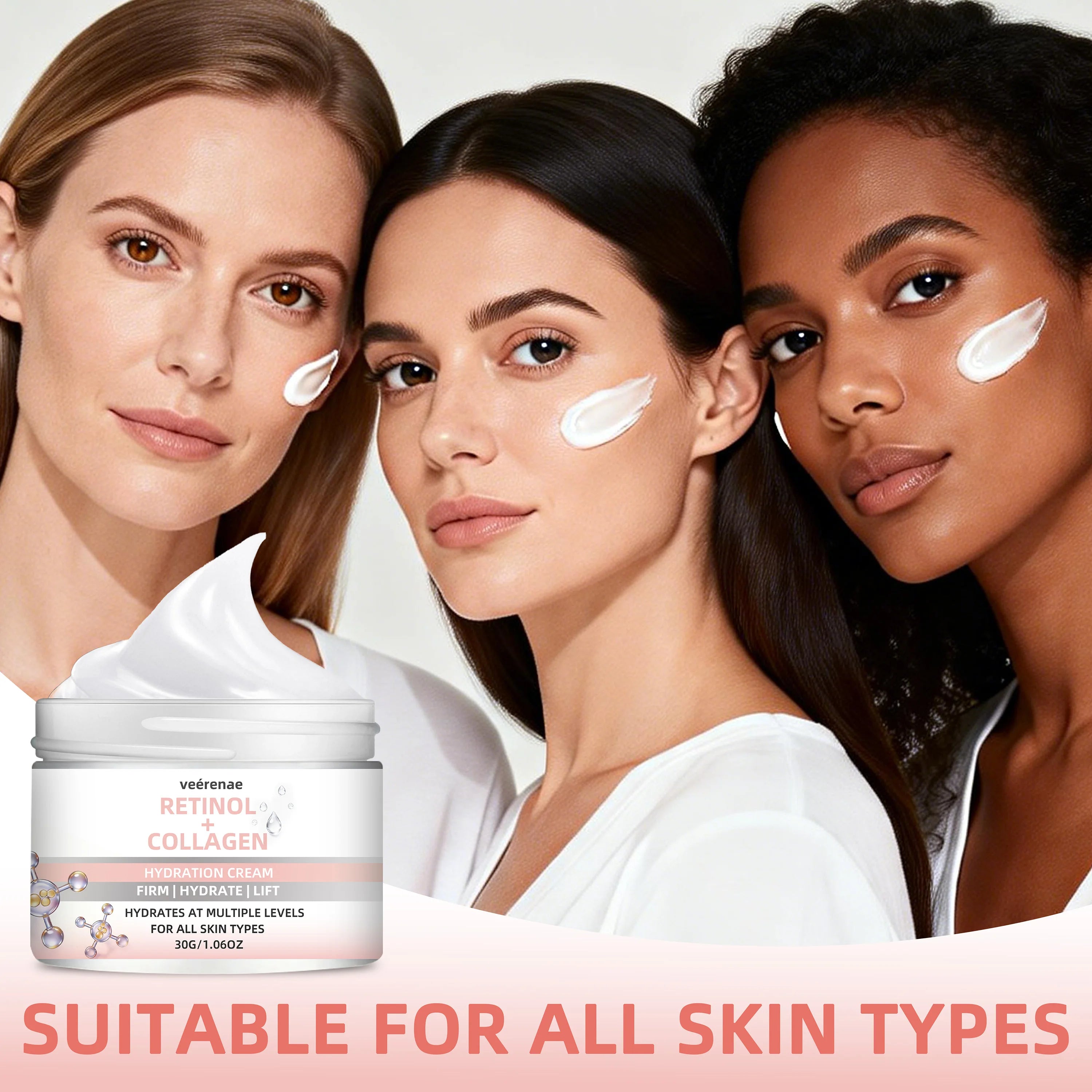 veérenae Retinol Collagen Cream – Daily Hydrating Moisturizer