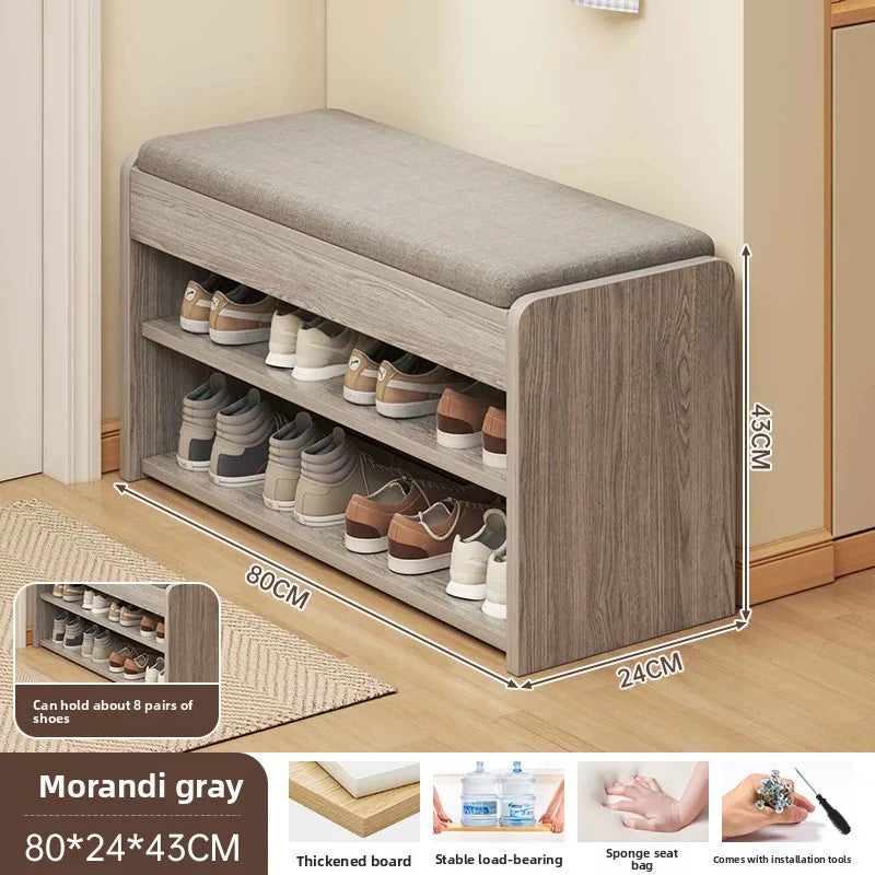 The shoe change stool is at the door the shoe cabinet, the sitting stool is extremely narrow can sit on the shoe rack Oasis Select 23