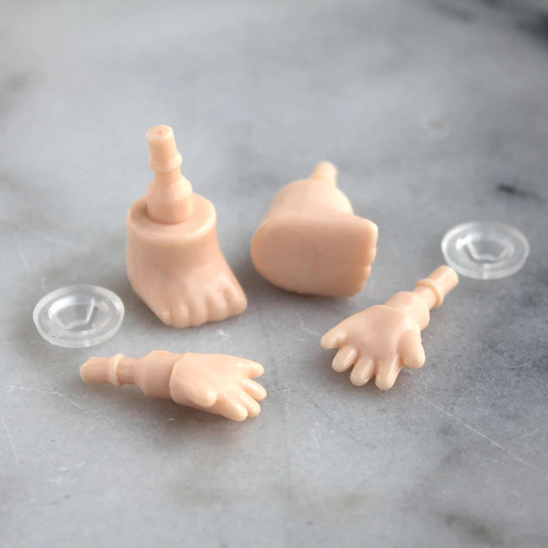 Replacement Face Hands And Feet Set For Infant 3 Years Old For Baby 100% Toy Doll DIY Accessories Random Style Gift Oasis Select