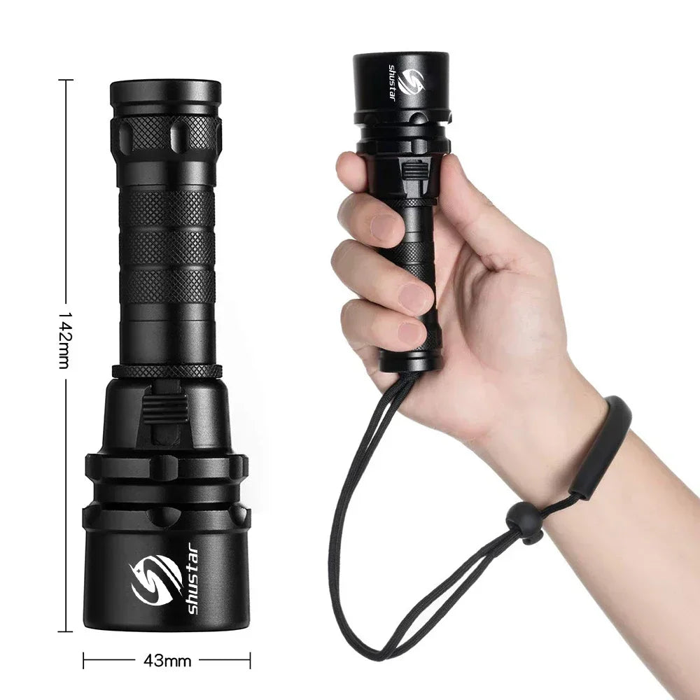 ESMARTER IP68 Diving Flashlight 1600LM | 100m Waterproof LED