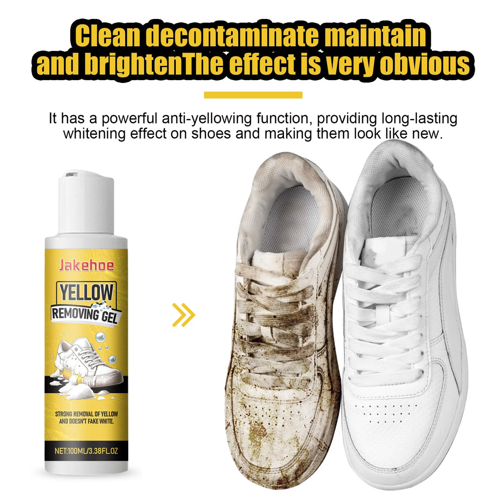 White Shoes Yellow Removal Gel Dirt Remover Shoe Whitening Remove Yellow Edge Deep Cleansing Brightening White Shoes Care 100ml Oasis Select