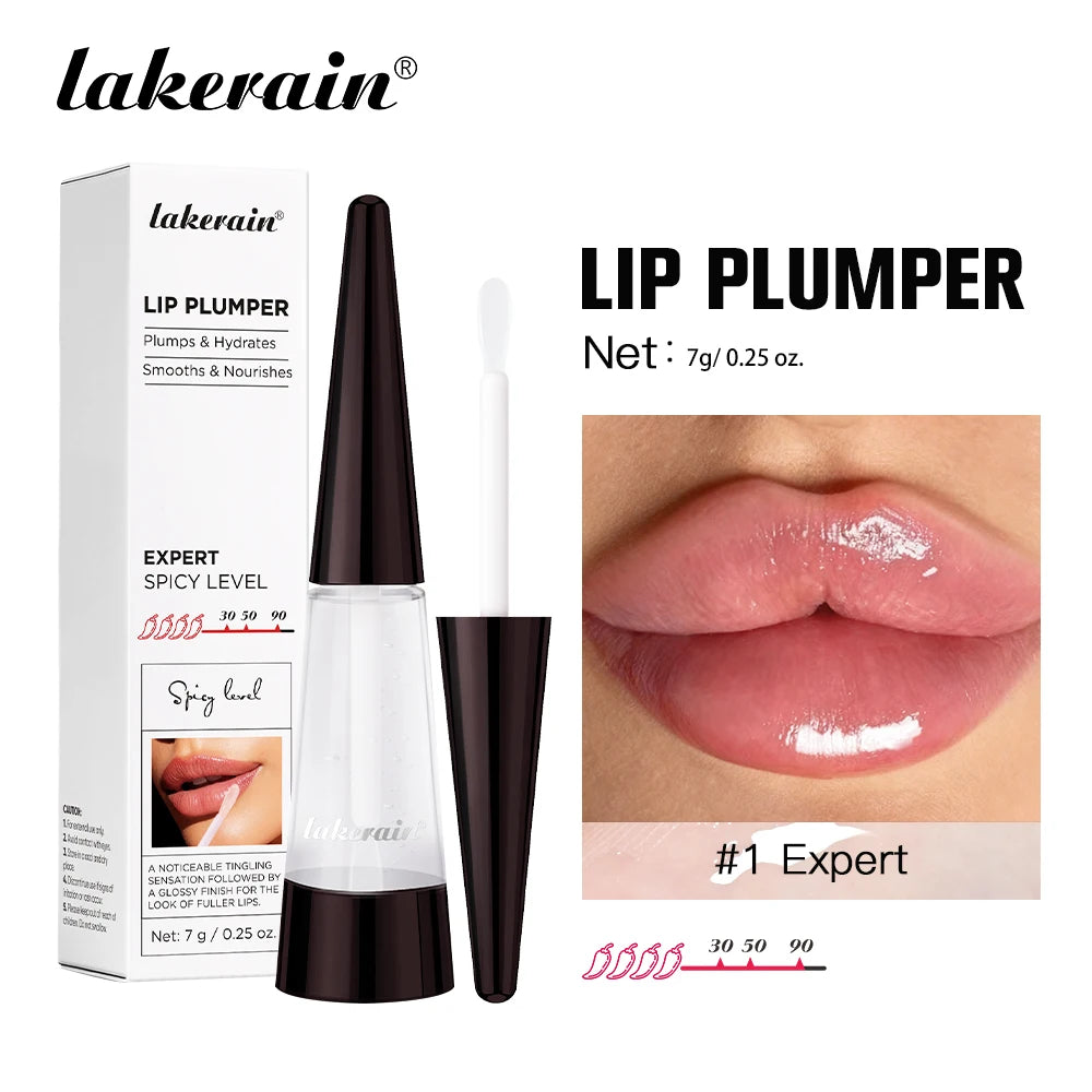Lakerain Lip Plumper Gloss Oil Lip Long-Lasting Moisturizer Volume Boosting Lip Oil Volumizing & Hydrating Non-Dry Plumping Oasis Select