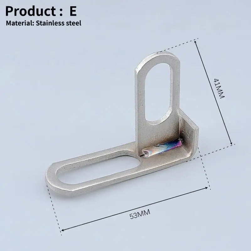 Motorcycle Fixed Brackets and Exhaust Clamps; 1 to 3-Piece Stainless Steel, Z or L Shaped Oasis Select E