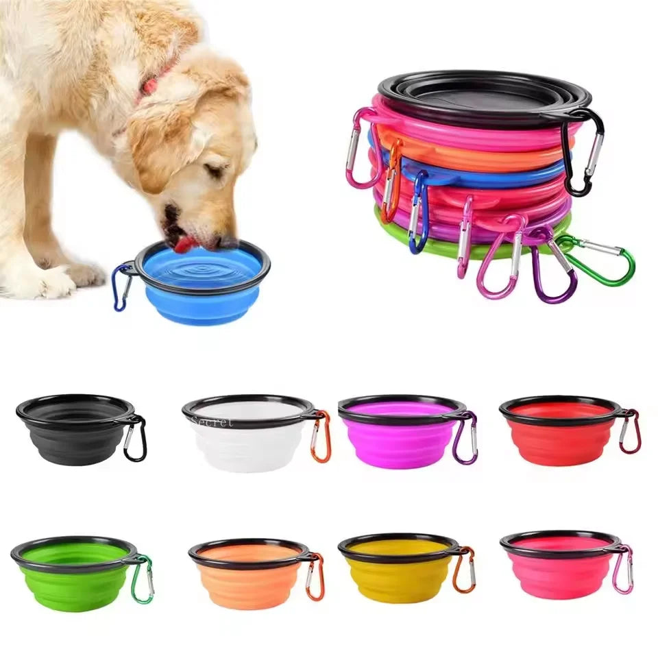 TPE dog bowl cat bowl wear-resistant and durable pet folding bowl travel outdoor drinking water feeding portable pet bowl Oasis Select