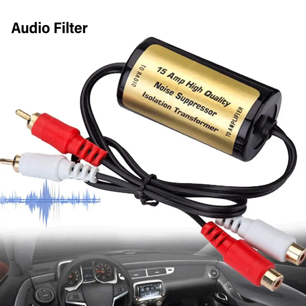 RCA Noise Filter for Car Audio – Ground Loop Isolator