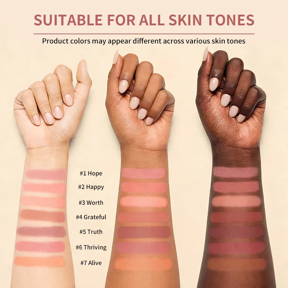Lakerain Soft Poke Matte Blush Fresh Silky-smooth Skin Finish Long Lasting Luminosity Moisturizing Natural Matte Bouncy Blusher Oasis Select