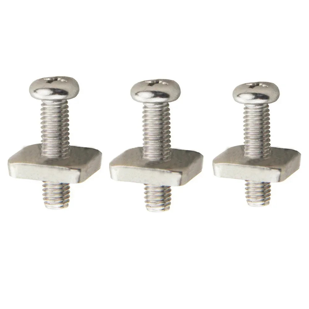 2sets M4 M5 Stainless Surf Fin Screws Plates Surfboard Longboard Screw Channel Sliding Fin Box Plate Smart Screw Oasis Select