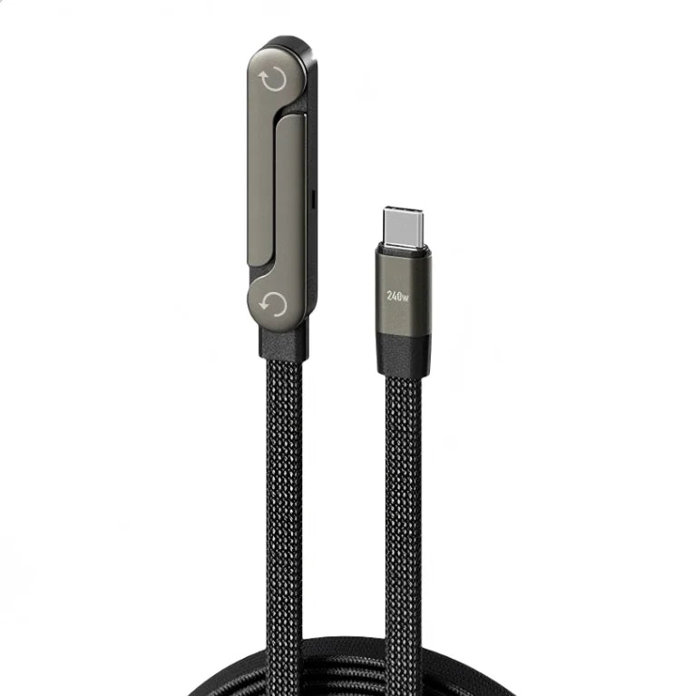 240W Fast Charging Foldable Bracket Data Cable PD Data Wire Foldable Phone Tablet Stand Type-C to Type-C /PD to Type-C Holder Oasis Select 240W Type C