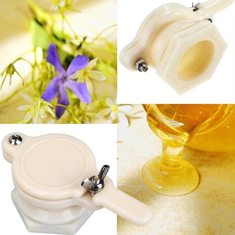 Plastic Honey Gate Valve Honey Extractor Flow Port Gardening Bee Honey Tap Oasis Select
