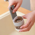 Flexible Gap Cleaning Brush for Cups, Bottles & Grooves Kitchen Cleaning Brush Oasis Select Gray