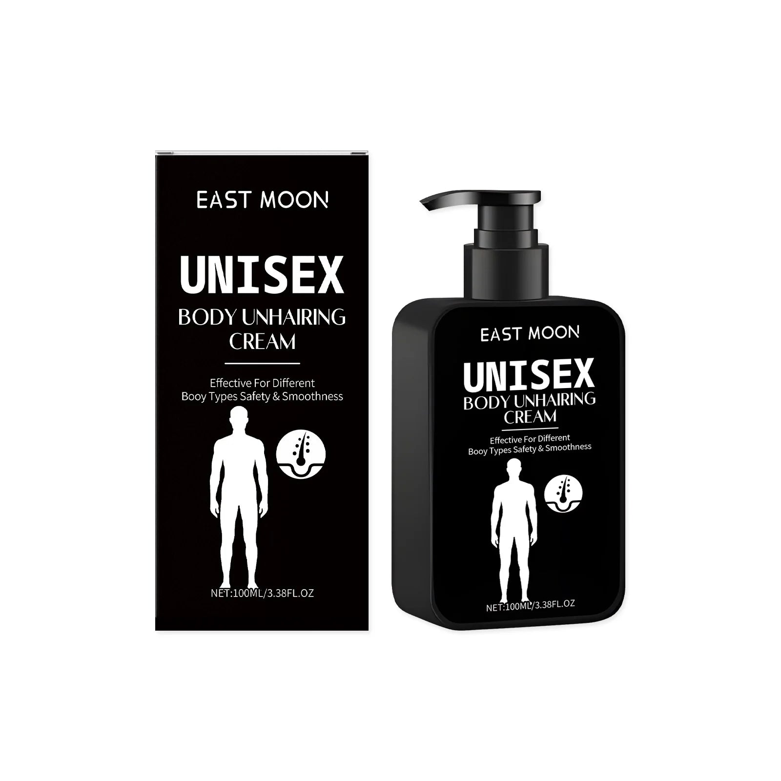 East Moon Painless Hair Removal Cream & Growth Inhibitor 100ml Hair Removal Cream Oasis Select 100ml boxed