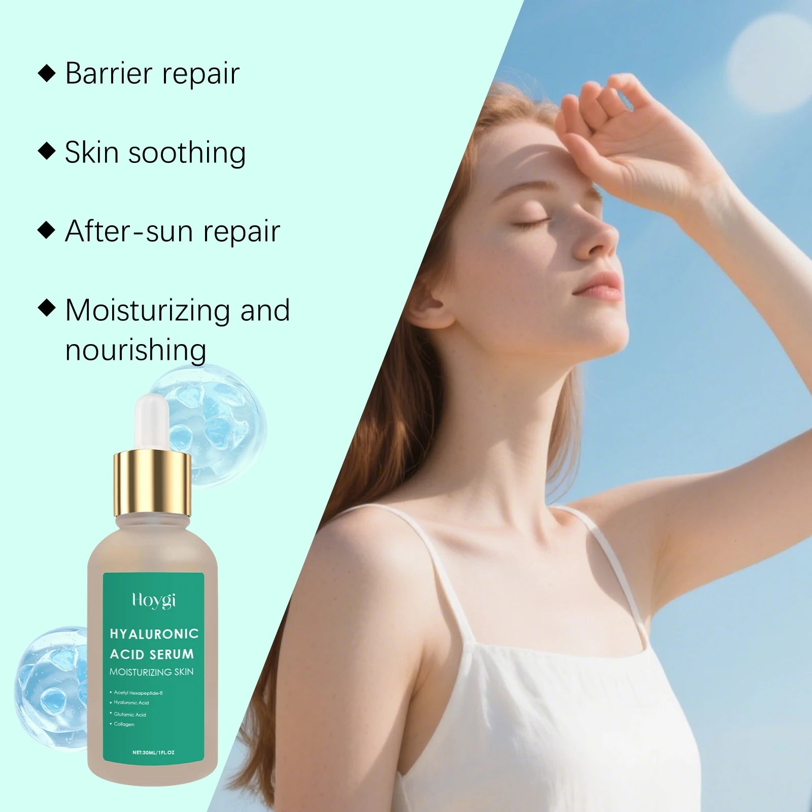 Hoygi Hyaluronic Acid Face Serum – Hydrate & Soothe Skin Hyaluronic Acid Serum Oasis Select