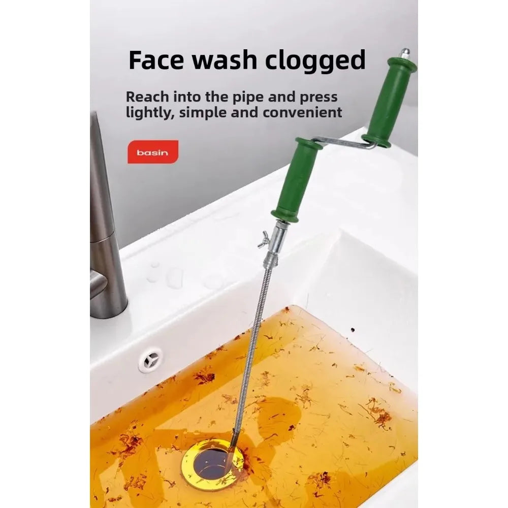 Toilet, floor drain, kitchen, toilet and bathroom blockage unclogging spring, household power tool, sewer unclogging wonder Oasis Select