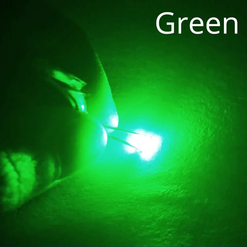 100pcs 1206 SMD LED Chip Beads – 9 Colors, Super Bright DIY