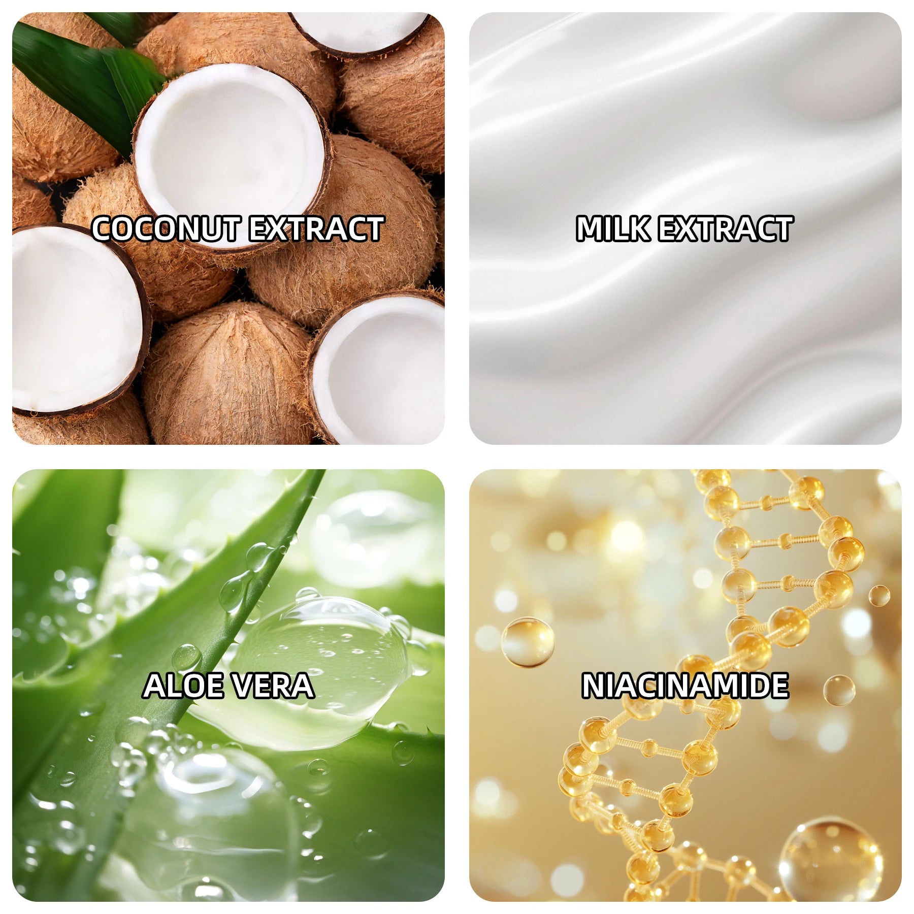 Ottilavie Coconut Exfoliating Scrub Cream Physical Exfoliation for Smooth Skin Suitable for All Skin Types (Face, Neck & Body) Oasis Select