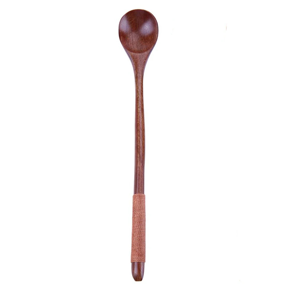 Wood Cooking Utensil Tea Leaf Matcha Sticks Teaware Spice Gadget Spoon Teaware Black Bamboo Kitchen Tool 180*10*10mm Oasis Select style 3 China Mainland