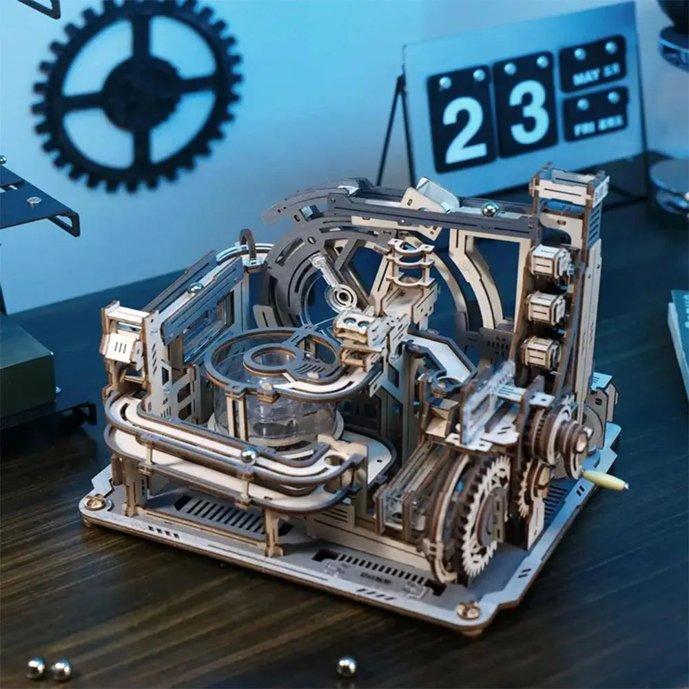Wooden metal assembly model, handmade three-dimensional puzzle, high difficulty mechanical assembly, toy gift Oasis Select