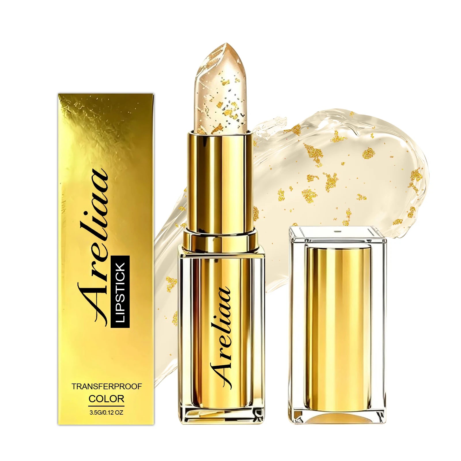 Gold Foil pH Color Changing Lip Balm | Moisturizing Lip Gloss Color Changing Lip Balm Oasis Select 1pc Boxed