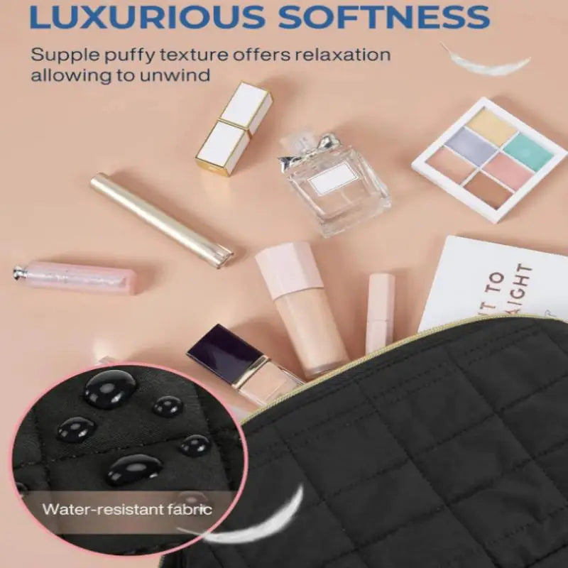 Makeup Bag Travel Makeup Bag Cosmetic Storage Box Expandable Storage Travel Essentials Toiletries Brushes Oasis Select