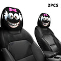 Halloween Big-Eye Cartoon Car Headrest Covers – 2-Pack
