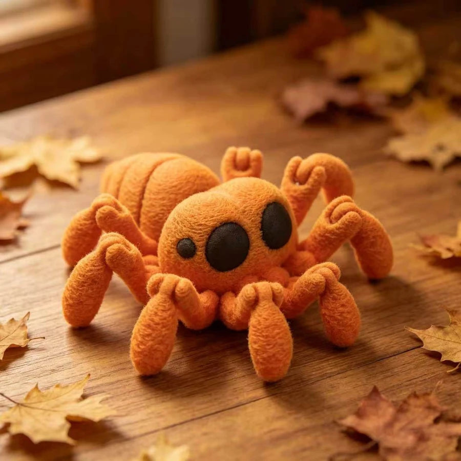 3D Printed Articulated Spider Toy Movable Joint Stress Relief Desktop Decor Cute Spider Model Gifts for Desktop Decoration Toy Oasis Select