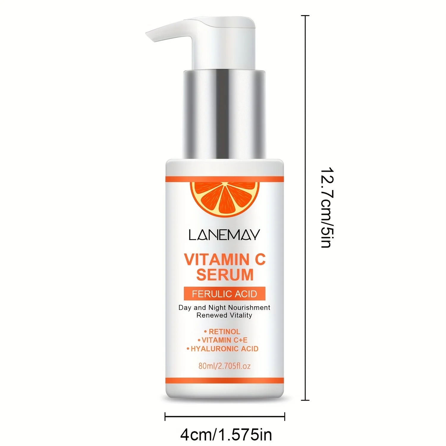 Vitamin C Serum with Ferulic Acid & Hyaluronic Acid – 80ml Face Serum Oasis Select