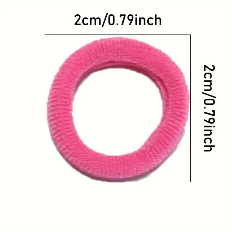 200PCS Women Girls Colorful Nylon Elastic Hair Bands Ponytail Hold Small Hair Tie Rubber Bands Scrunchie Hair Accessories Oasis Select