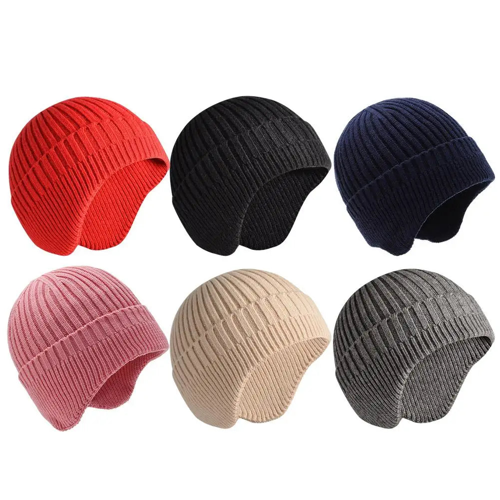 Winter Knit Beanie with Ear Protection – Unisex Cycling Hat Winter Knit Beanie Oasis Select