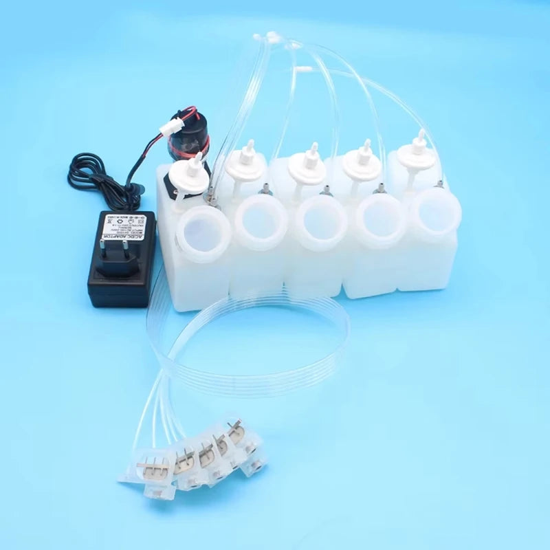 WISH DTF Printer Ink Tube Damper Pipeline L805 L801 L1800 R1390 DTG Printer Ink Pipeline Clear Bottle Ink Sac Damper US Plug Oasis Select