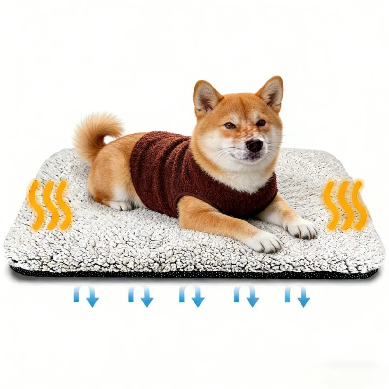 Self-Heating Pet Pads Blanket Puppy Pad Warm Cushion Mat for Cats Dogs Washable Pets with Thermal Cats Dogs Bed Oasis Select