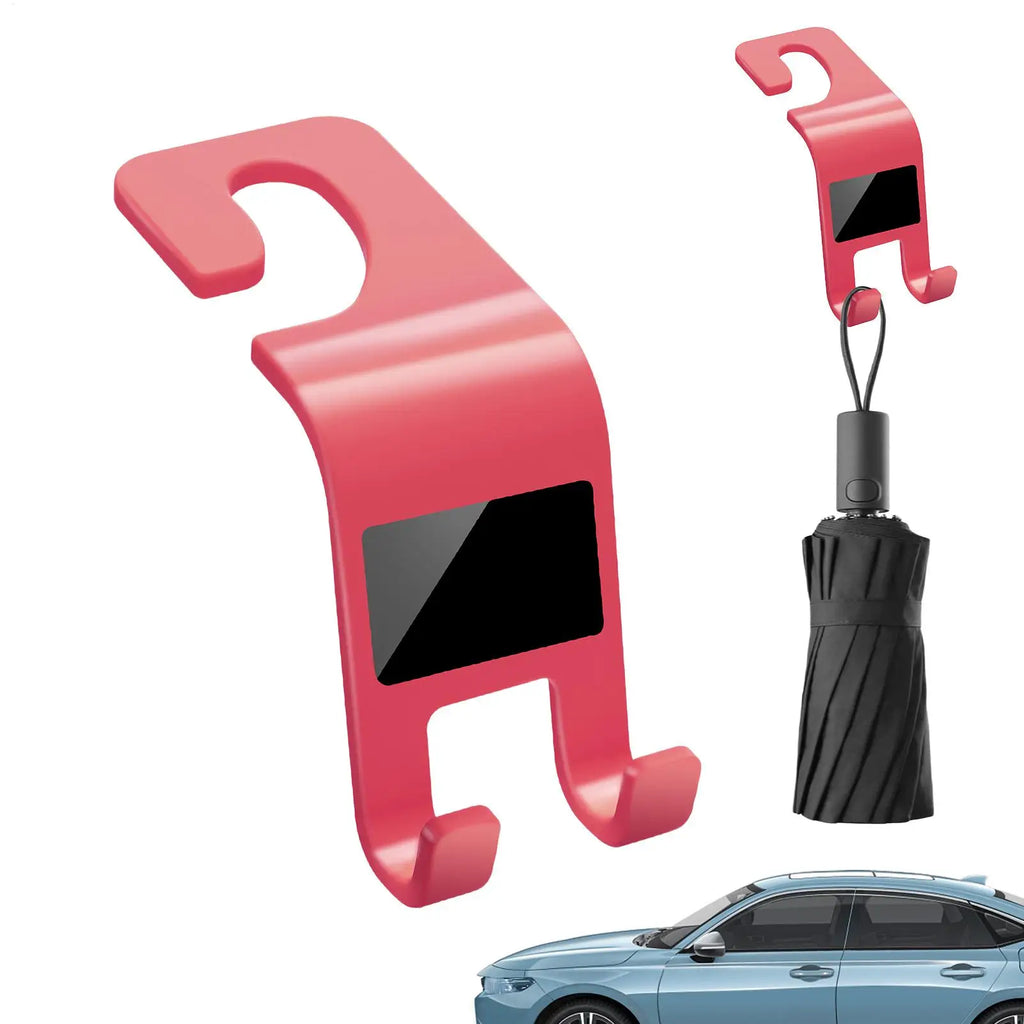 Headrest Hooks Universal Car Seat Back Hook Headrest Hanger Car Bag Pouch Clothes Hanging Hooks Fastener Clip Interior Storage Oasis Select
