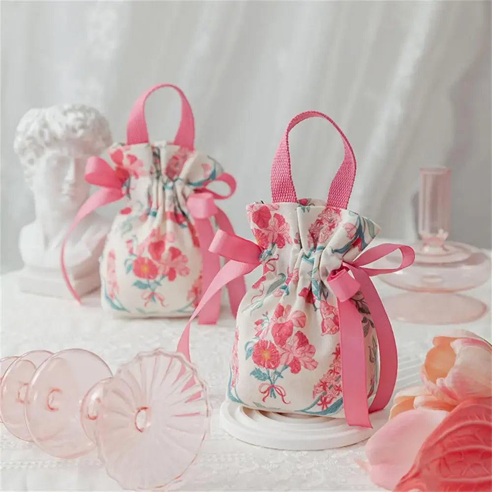 Canvas Drawstring Candy Gift Bags – Wedding & Party Favours