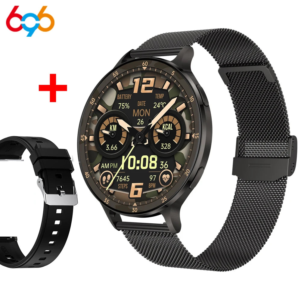 BT Call Smartwatch 1.75 Inch AMOLED Screen 6.9mm Ultra Thin Body Smart Watches Women Heartrate 3D Dynamic Dial Sports Lady Music Oasis Select BKBKS a BKM