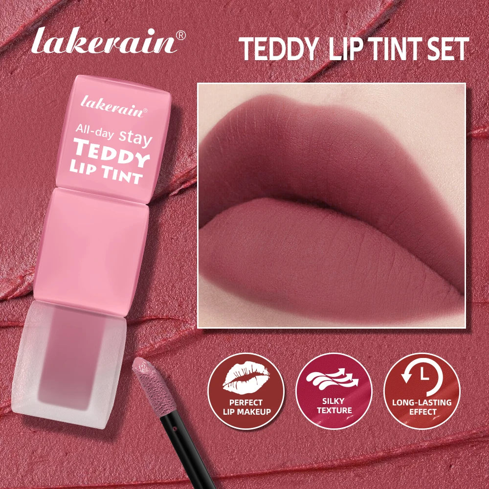 Matte Lip Tint Waterproof Long-Lasting Coloring Non-stick Cup Lip Gloss Gentle Texture Lightweight Lipstick Natural Makeup Oasis Select