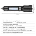 Portable Rechargeable Flashlight Multi-Function Outdoor Specific LED Flashlight With COB Warning And Searchlight Oasis Select SJ004-3