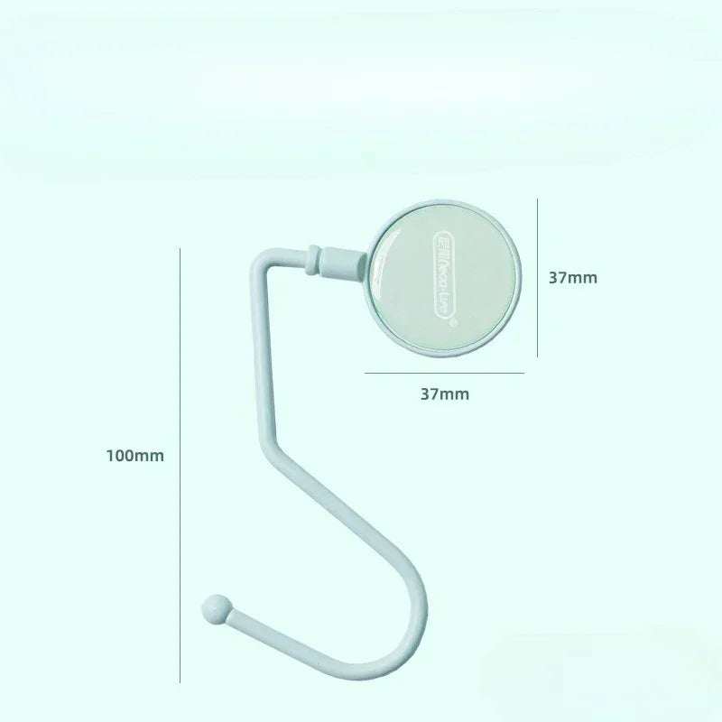 Cute Morandi Bag Hook Heavy Table Purse Bag Hook Travel Handbag Table Side Durable Bag Hanger Office Desk Organizer Oasis Select green