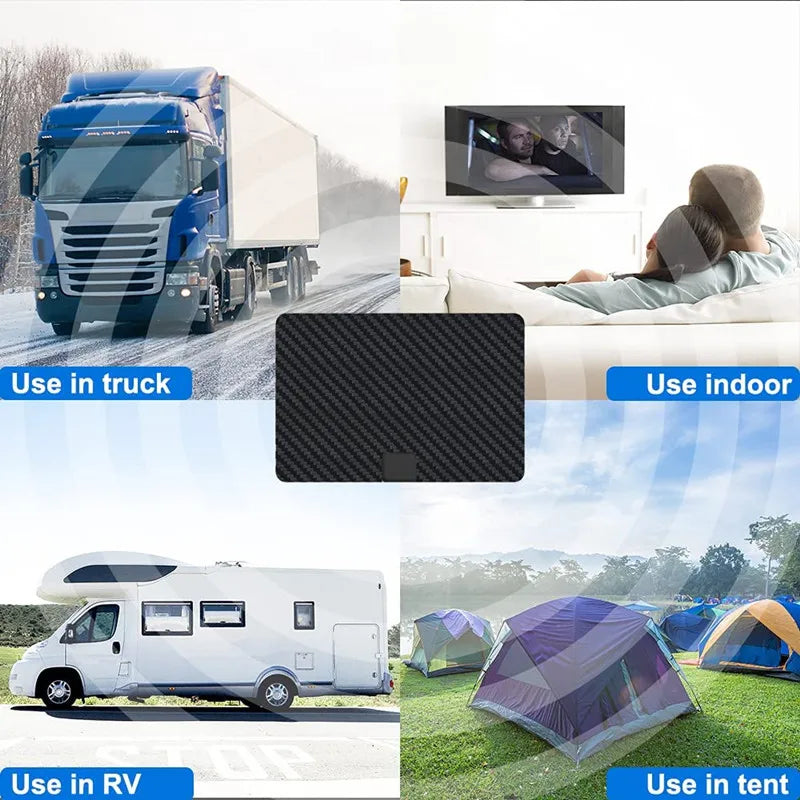 2025 Newest TV Antenna Indoor Long Range Digital HD Local Channels for Smart TV Easy Installation Auxiliary Receiver Oasis Select