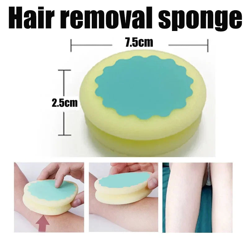 Crystal Hair Eraser Physical Painless Easy Cleaning Reusable Hair Remover Body Beauty Depilation Makeup brushes Epilators 2022 Oasis Select sponge