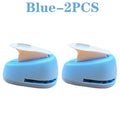1/2/4PCS Creative Stamp Embossing Press Seal Shaped Decor Cutter for Scrapbooking Card Making Office Supplies and Gift Crafting Oasis Select Blue-2PCS