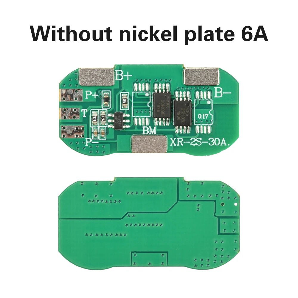 BMS 2S 7.4V 8.4V 18650 Lithium Battery Protection Board Li-ion Batteries Charge Discharge Protection Module Protect 2S 5A 6A 10A Oasis Select 6A