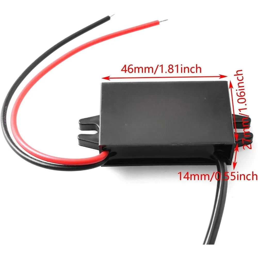 DC-DC Converter Buck Module 12V To 5V 3A 15W USB Converter Step Down Adapter For Car Light Emitting Diode Lights GPS Navigators Oasis Select