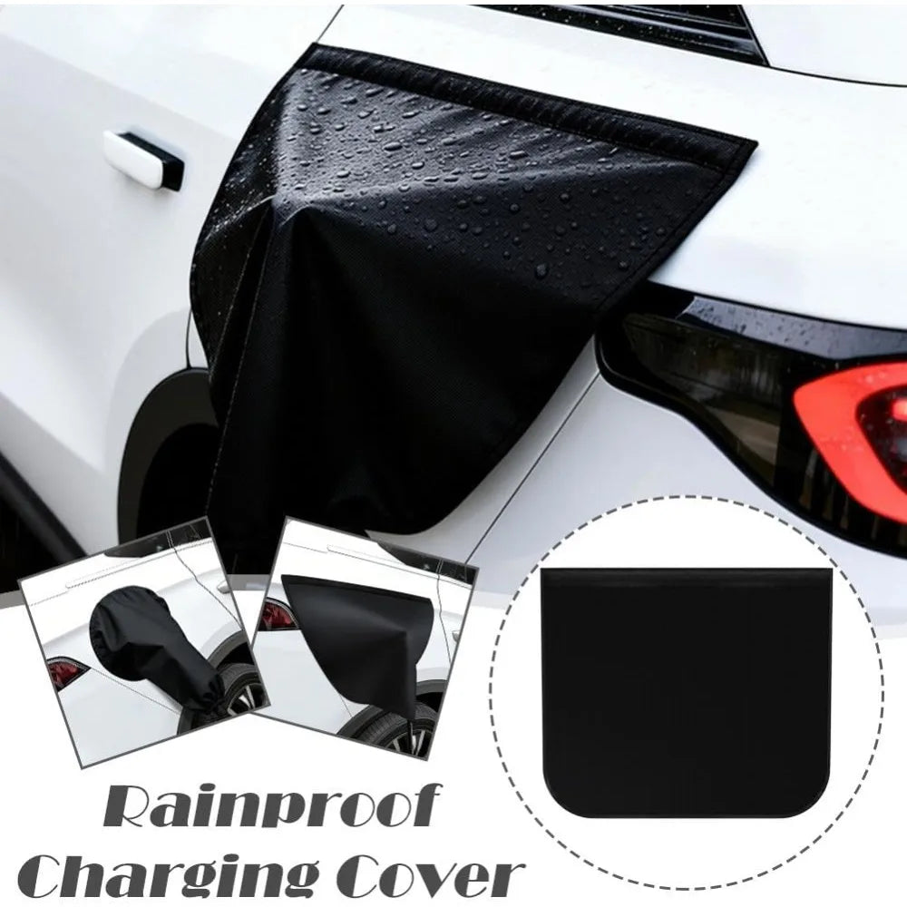 Universal Fit Anti-Dust Magnetic EV Charger Port Cover Durable Weatherproof UV Snow Resistant Heat for Electric Vehicles Oasis Select